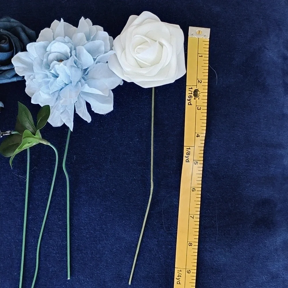 New Elegant Blue and White Floral Arrangement